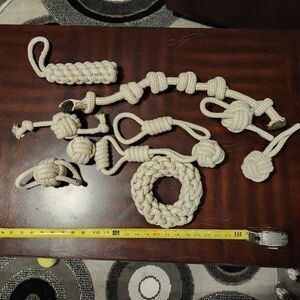 Natural Hemp dog toys (package of 10 toys)